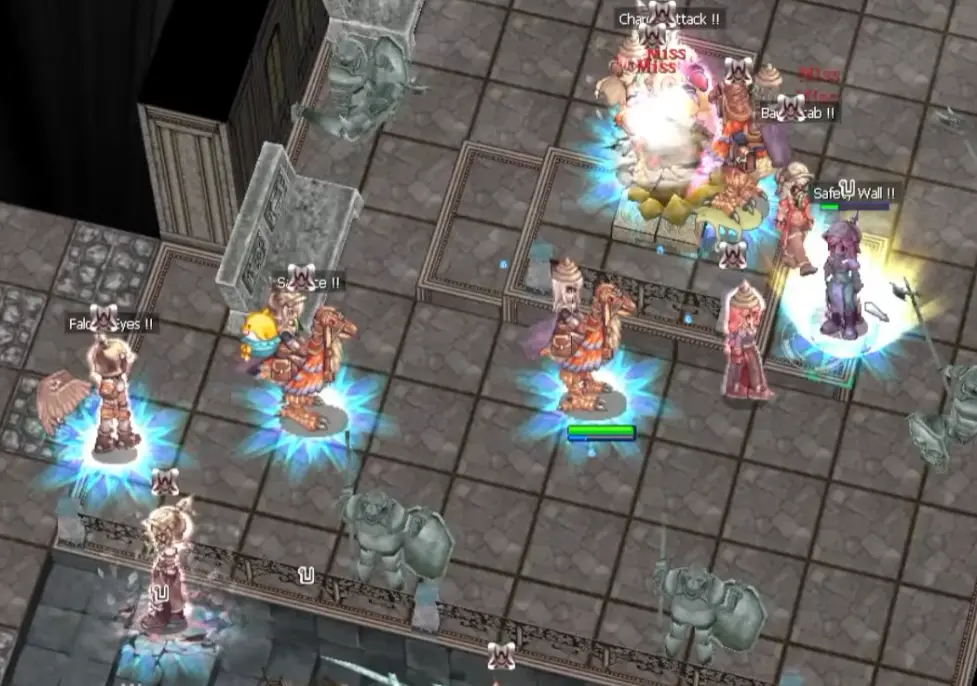 Illuminati fighting near the Emperium in Kriemhild